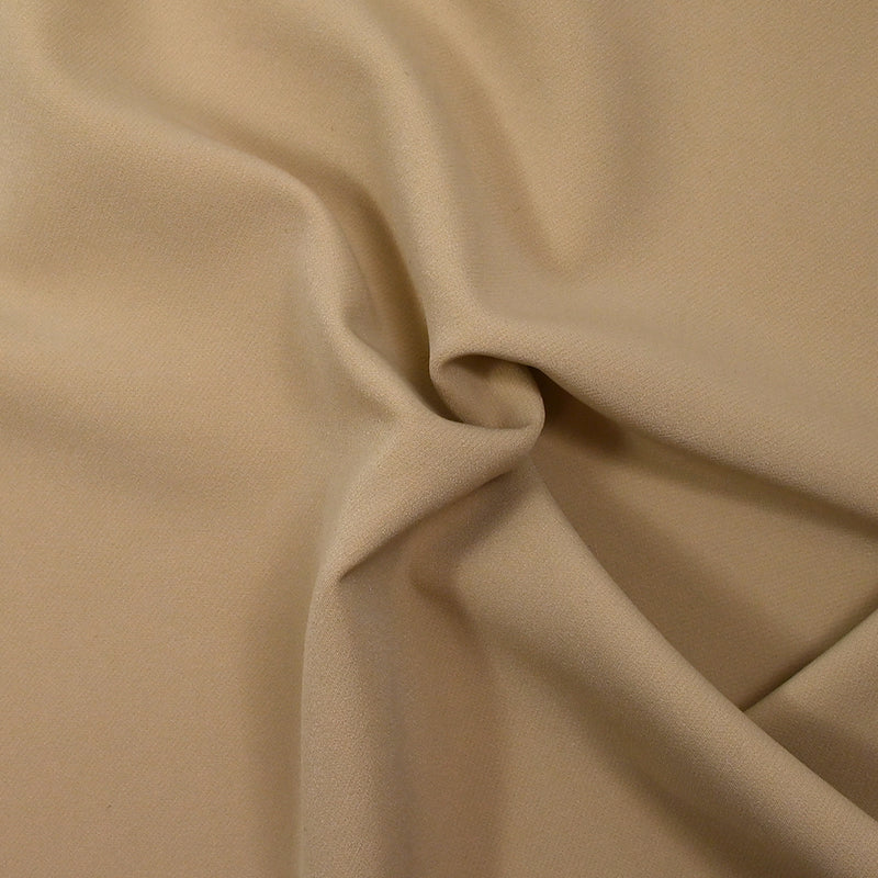 Crêpe de polyester lourd Louna beige