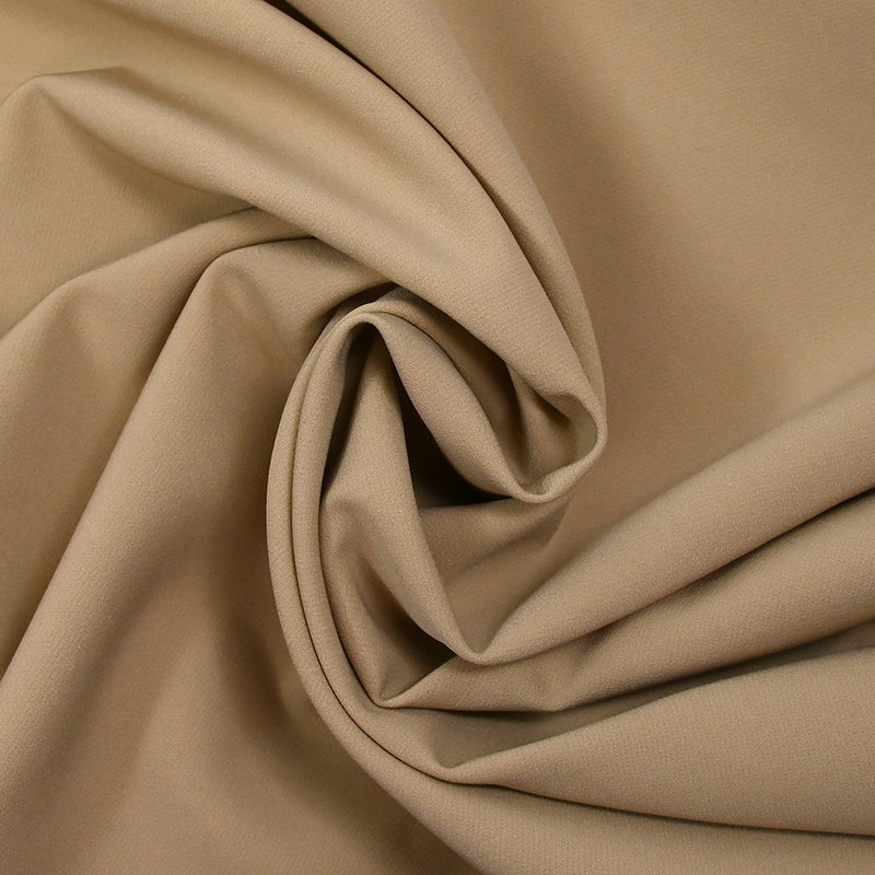 Crêpe de polyester lourd Louna beige