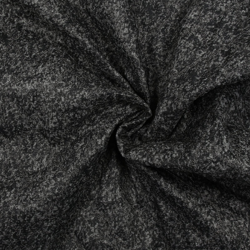Matelassé étoiles chiné gris anthracite