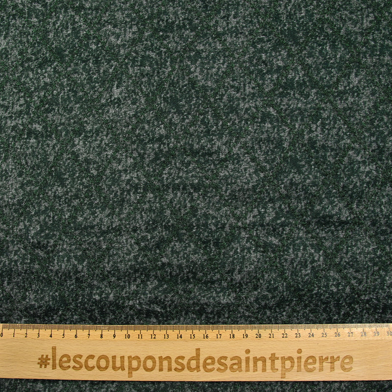 Matelassé étoiles chiné vert forêt