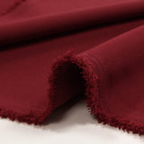 Crepé pesado de poliéster Louna rojo burdeos