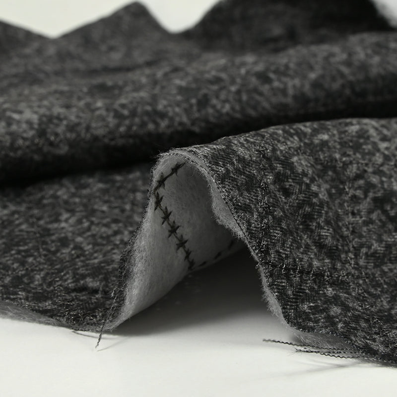 Matelassé étoiles chiné gris anthracite