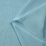Mousseline de polyester bleu clair