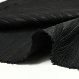 Maille de polyester fantaisie zèbre noir