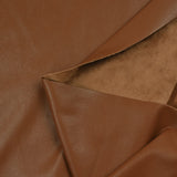 Simili cuir envers velours camel