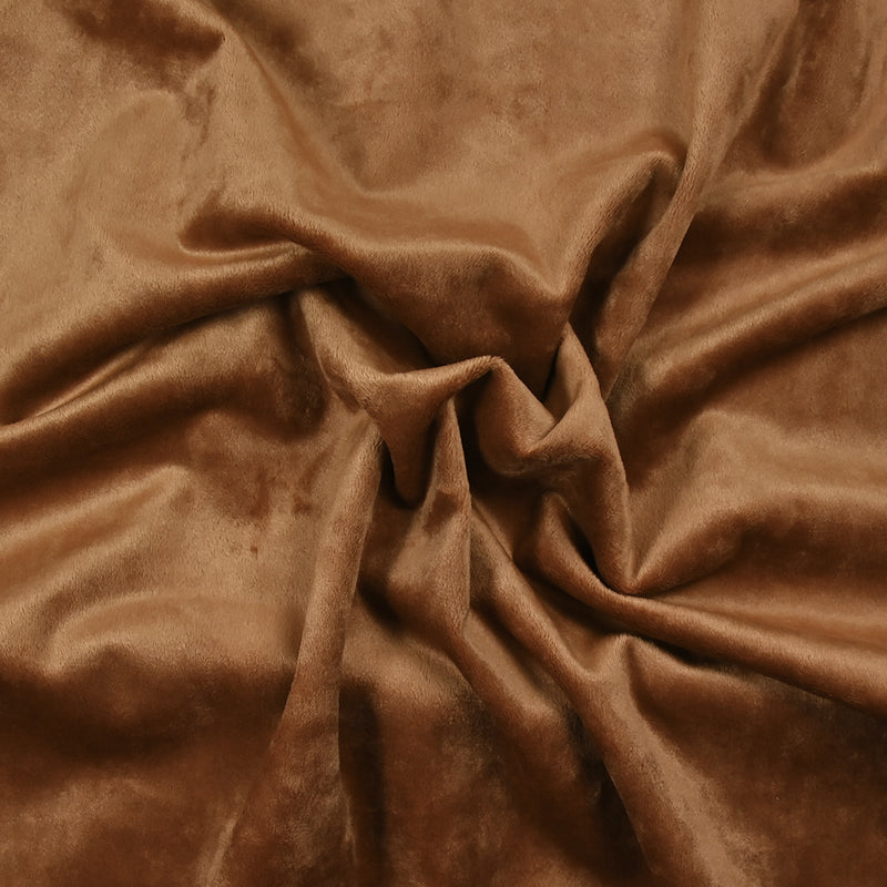 Simili cuir envers velours camel