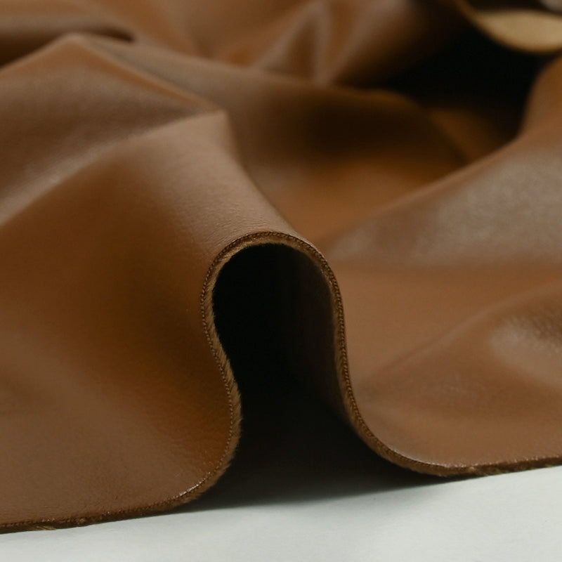Simili cuir envers velours camel