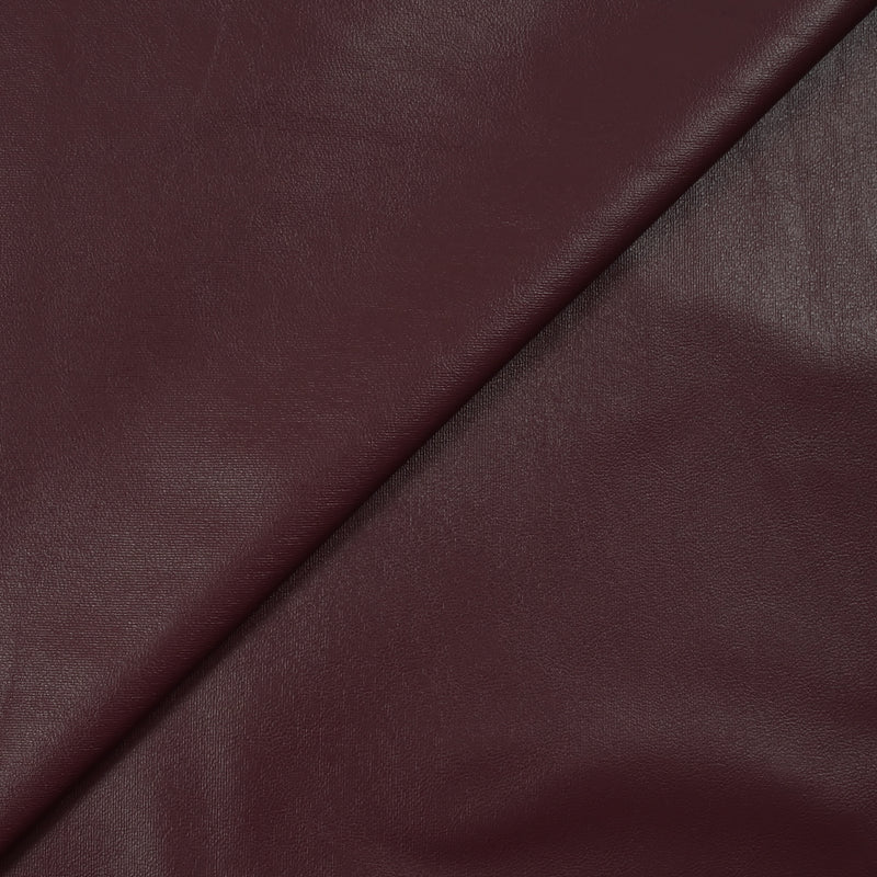 Simili cuir envers velours lie de vin