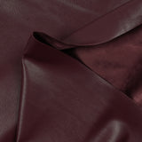 Simili cuir envers velours lie de vin