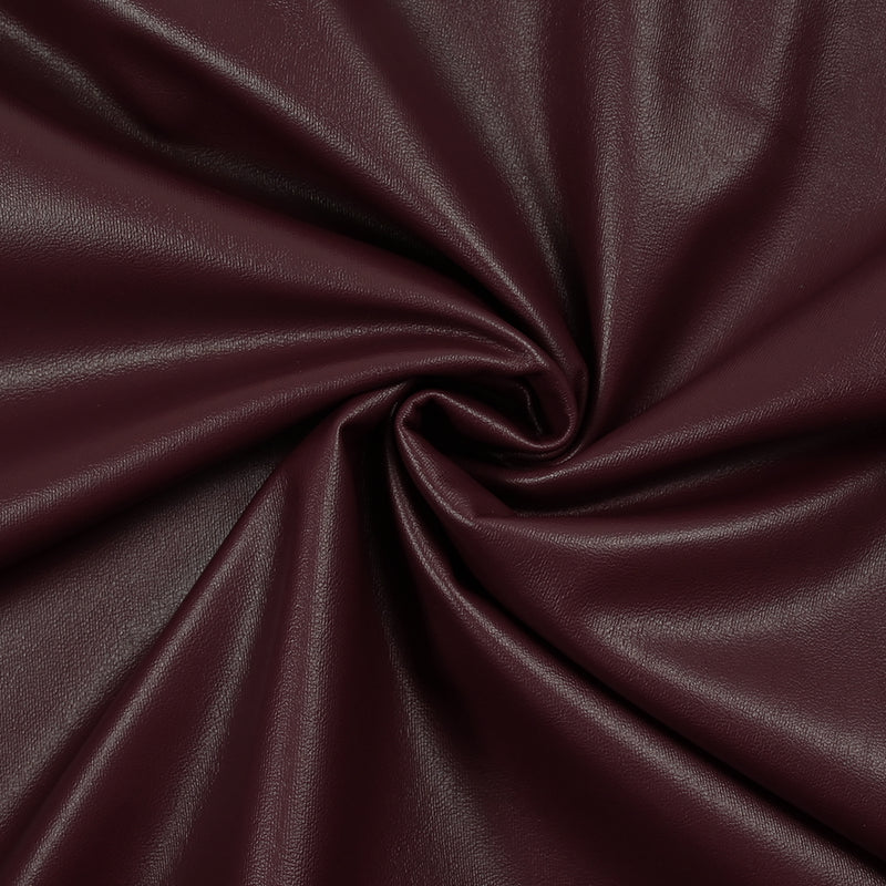 Simili cuir envers velours lie de vin