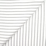 Polyester rayé 13mm fond blanc