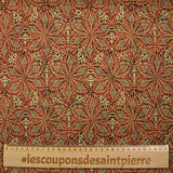 Heavy Crêpe Print Rosette Fall Pastel Green Fond
