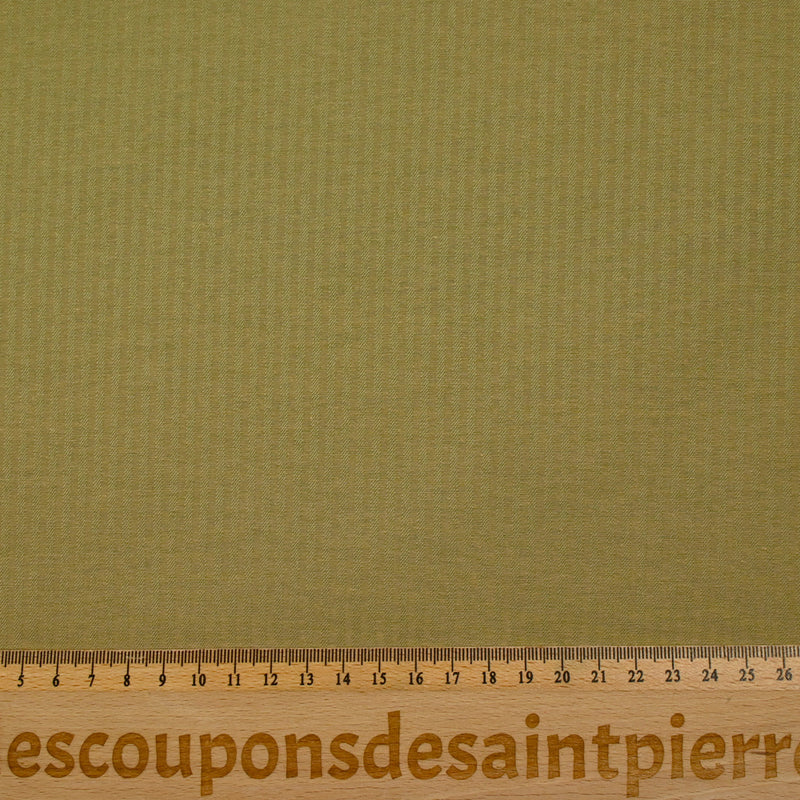 Jacquard polycoton rayé tilleul
