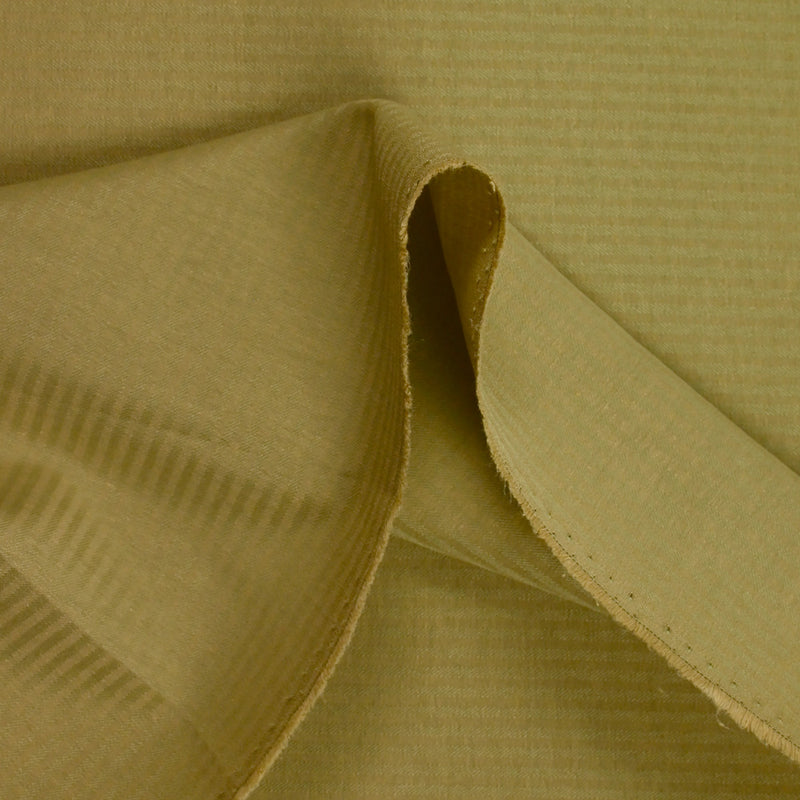 Jacquard polycoton rayé tilleul