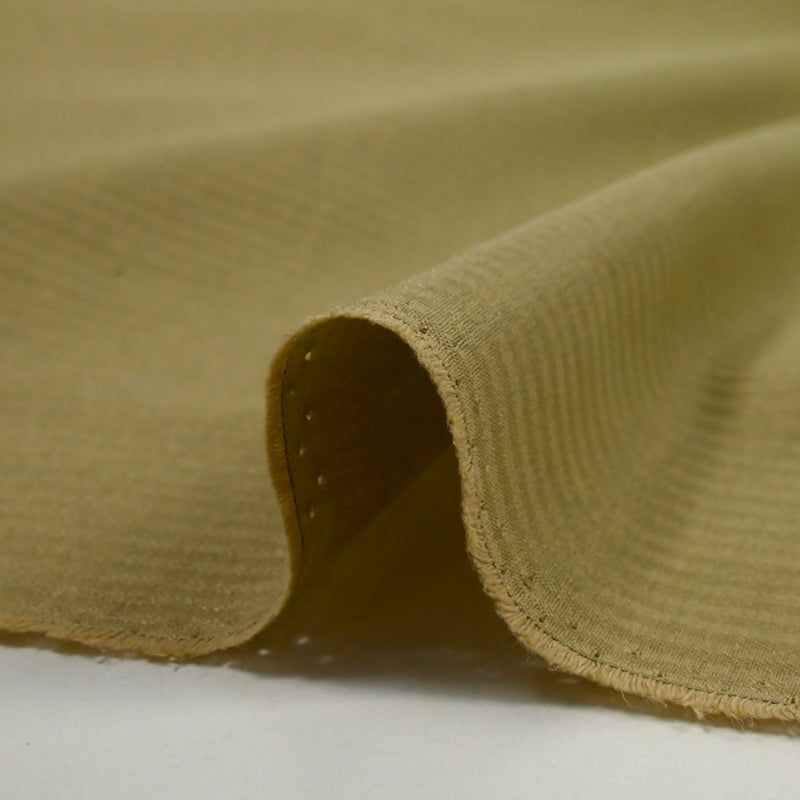 Jacquard polycoton rayé tilleul