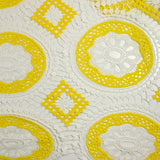 Maille crochet soleil festonnée