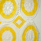 Maille crochet soleil festonnée