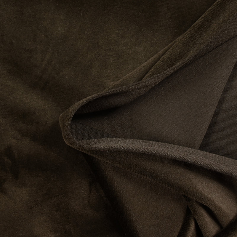 Jersey de velours tout doux chocolat