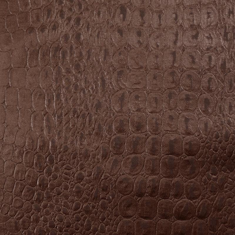 Simili cuir reptile marron