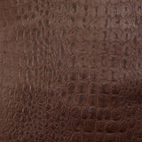 Simili cuir reptile marron