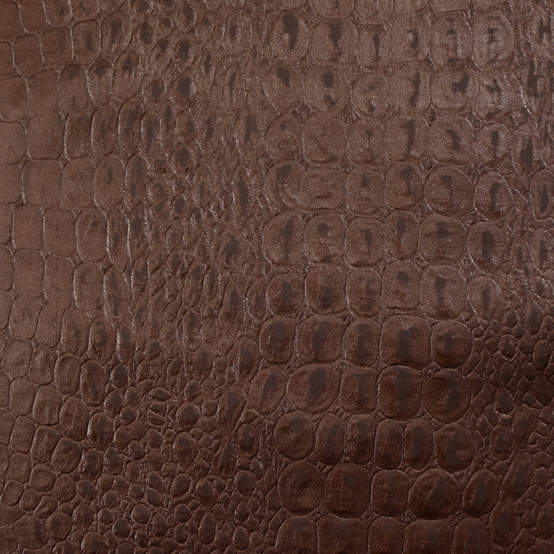 Simili cuir reptile marron