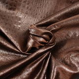 Simili cuir reptile marron