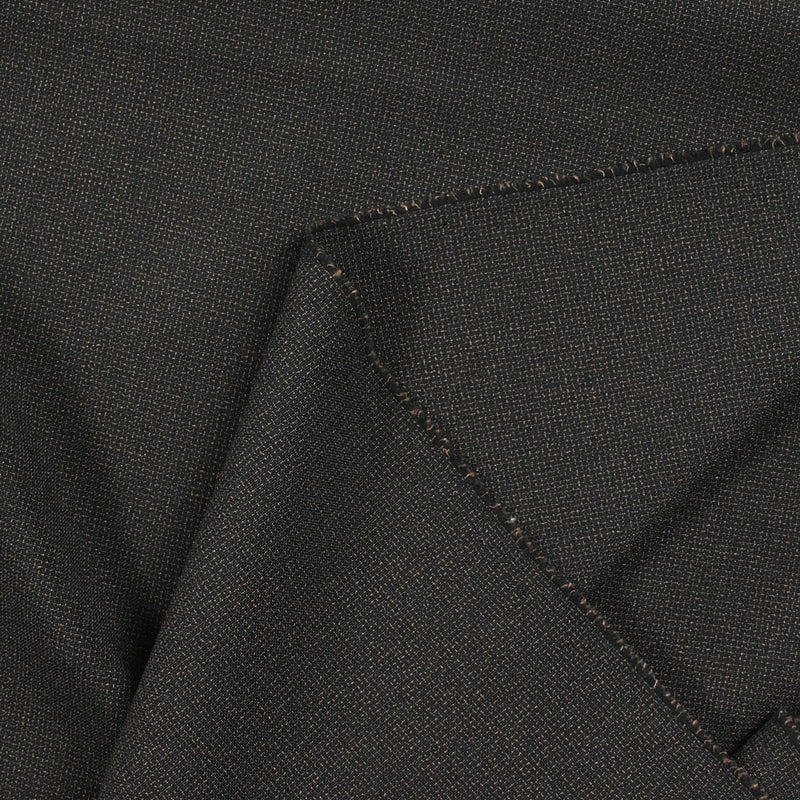 Polyester croisement noir et cuivre