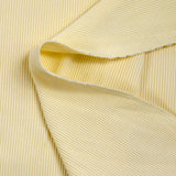 Jersey de viscose côtelé bord-côte crème