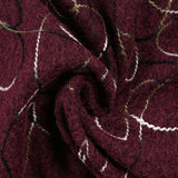 Lainage bouclette fantaisie Sophia lie de vin