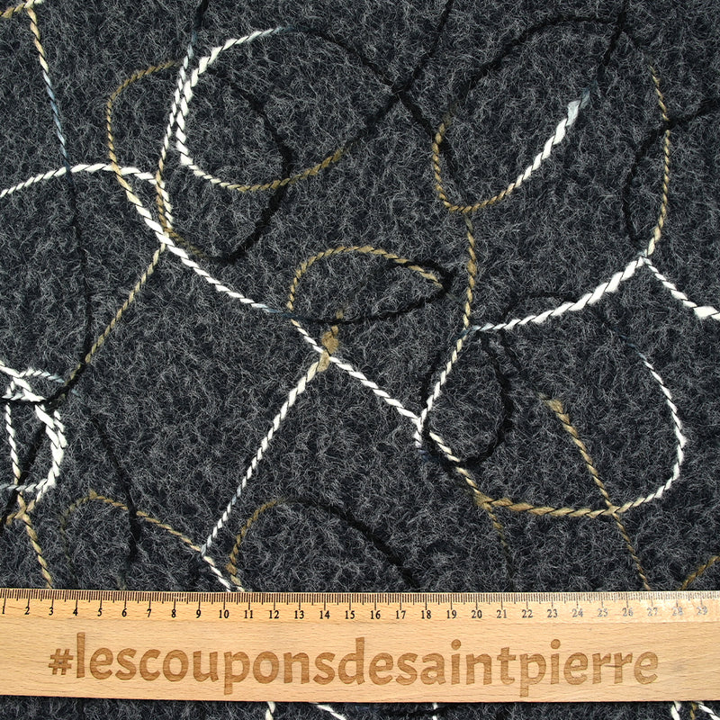 Lainage bouclette fantaisie Sophia anthracite