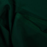 Forest green polyviscose crepe