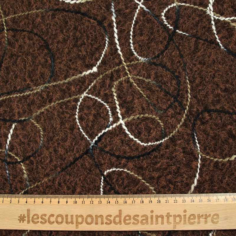 Lainage bouclette fantaisie Sophia marron