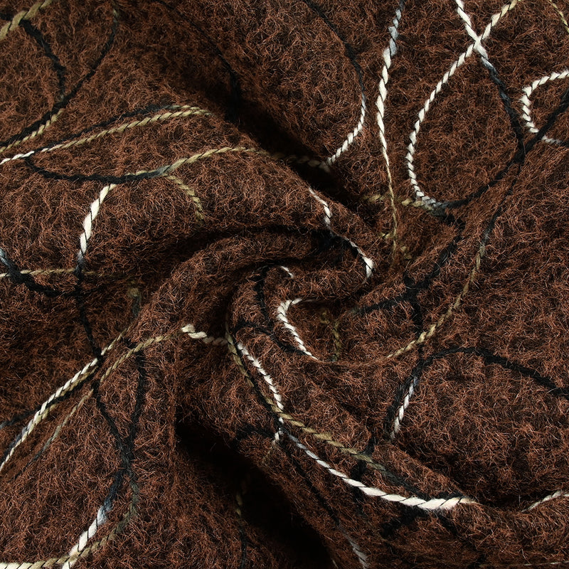 Lainage bouclette fantaisie Sophia marron