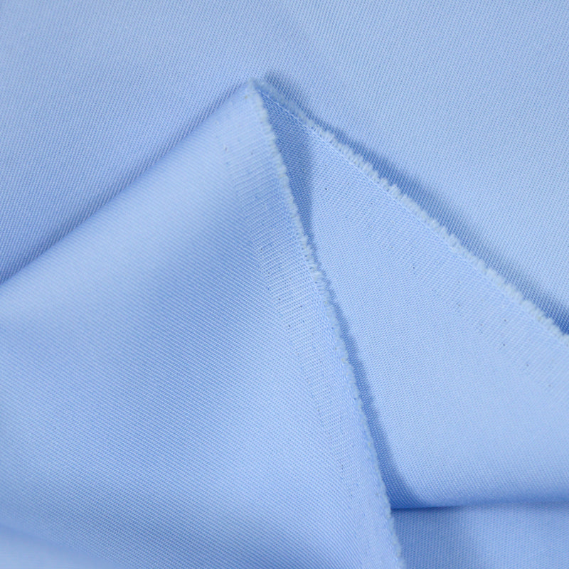 Gabardine polycoton bleu