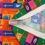 Coton imprimé patchwork de l'été multicolore
