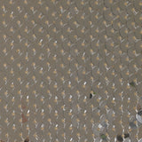 Sequins argentés sur maille chair