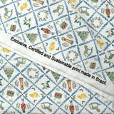 Coton imprimé Noël et casse-noisette fond blanc