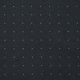 Jersey de coton imprimé mini pois gris fond bleu nuit