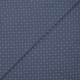 Cotton jersey printed with nuts on denim blue background
