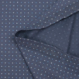 Cotton jersey printed with nuts on denim blue background