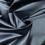 Satin de polyester fin déperlant marine