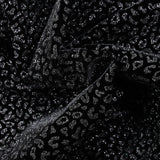 Velours ras à paillettes léopard noir