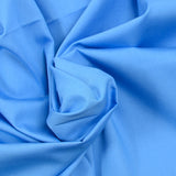Popeline de coton bleu hortensia