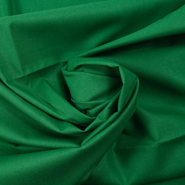 Cretonne de coton vert gazon
