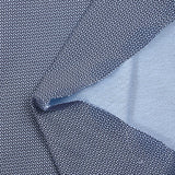 Jersey de algodón estampado armonía negro sobre fondo azul celeste