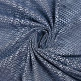 Jersey de algodón estampado armonía negro sobre fondo azul celeste