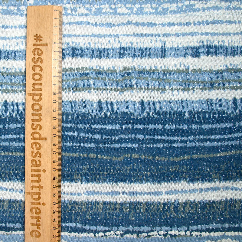 Maille irisée rivière bleu