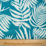Maille irisée jungle turquoise