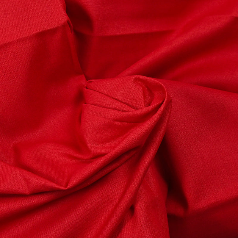 Cretonne de coton rouge
