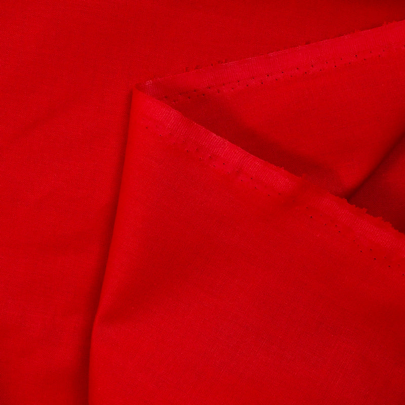 Cretonne de coton rouge